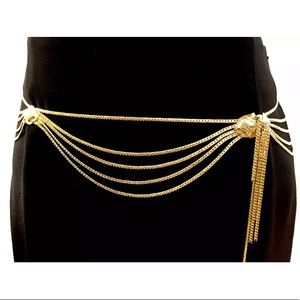 Elegant Rare Christian Dior Gold Belt / Necklace